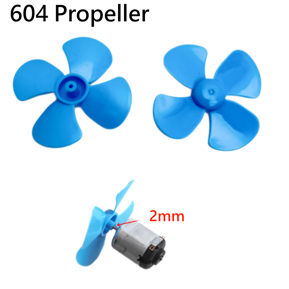 Science Toy - 10pcs 604 4‑Blade Propeller 1.95mm Hole