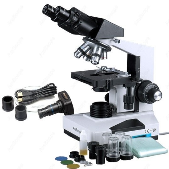 AmScope Biological Binocular C - Microscope Compound 40X 评论和价格