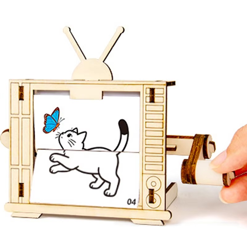 DIY Wooden TV-Shaped Hand Cran - Science Hobbyist 评论和价格