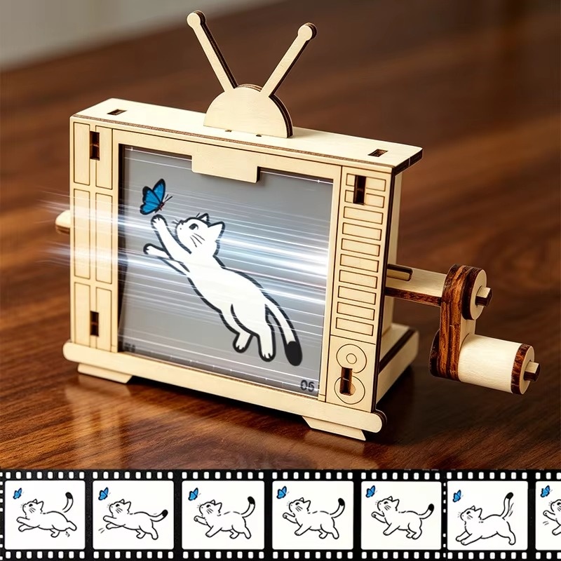 DIY Wooden TV-Shaped Hand Cran - Science Hobbyist 评论和价格