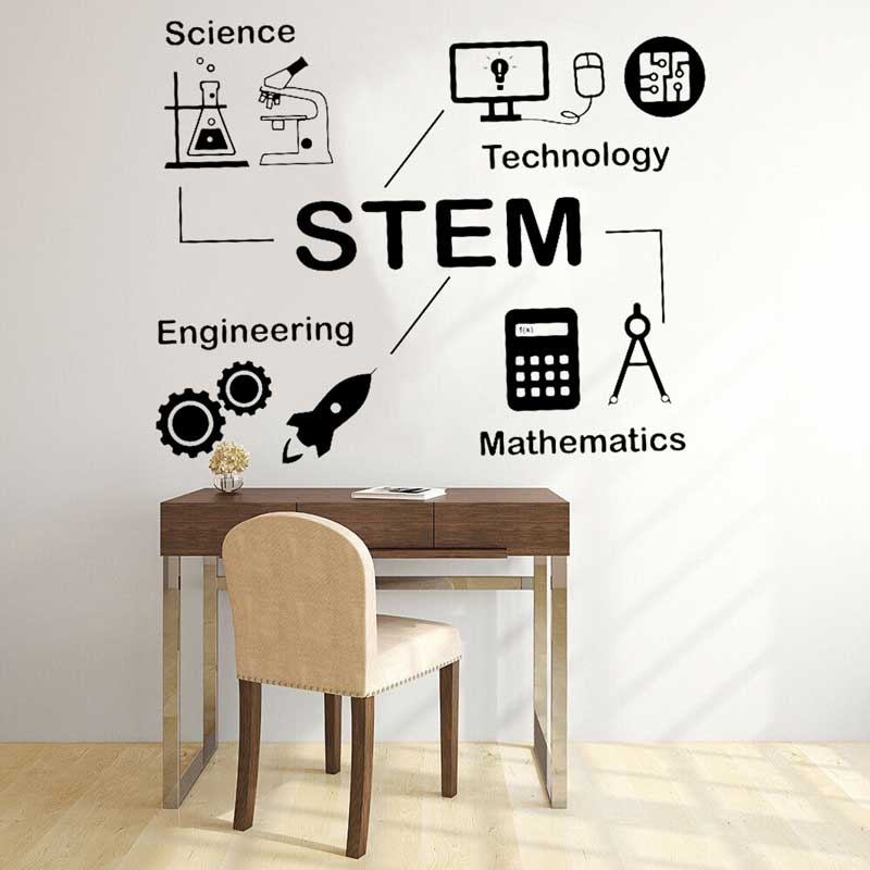 STEM wall stickers science tec - Science And Invention 评论和价格
